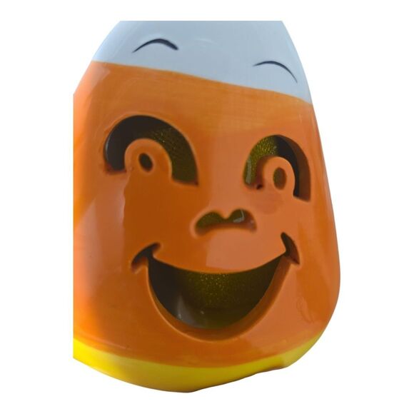 Mr. Halloween Ceramic Candy Corn With Faces Mr. Christmas Light Up Candy Corn - Picture 7 of 15